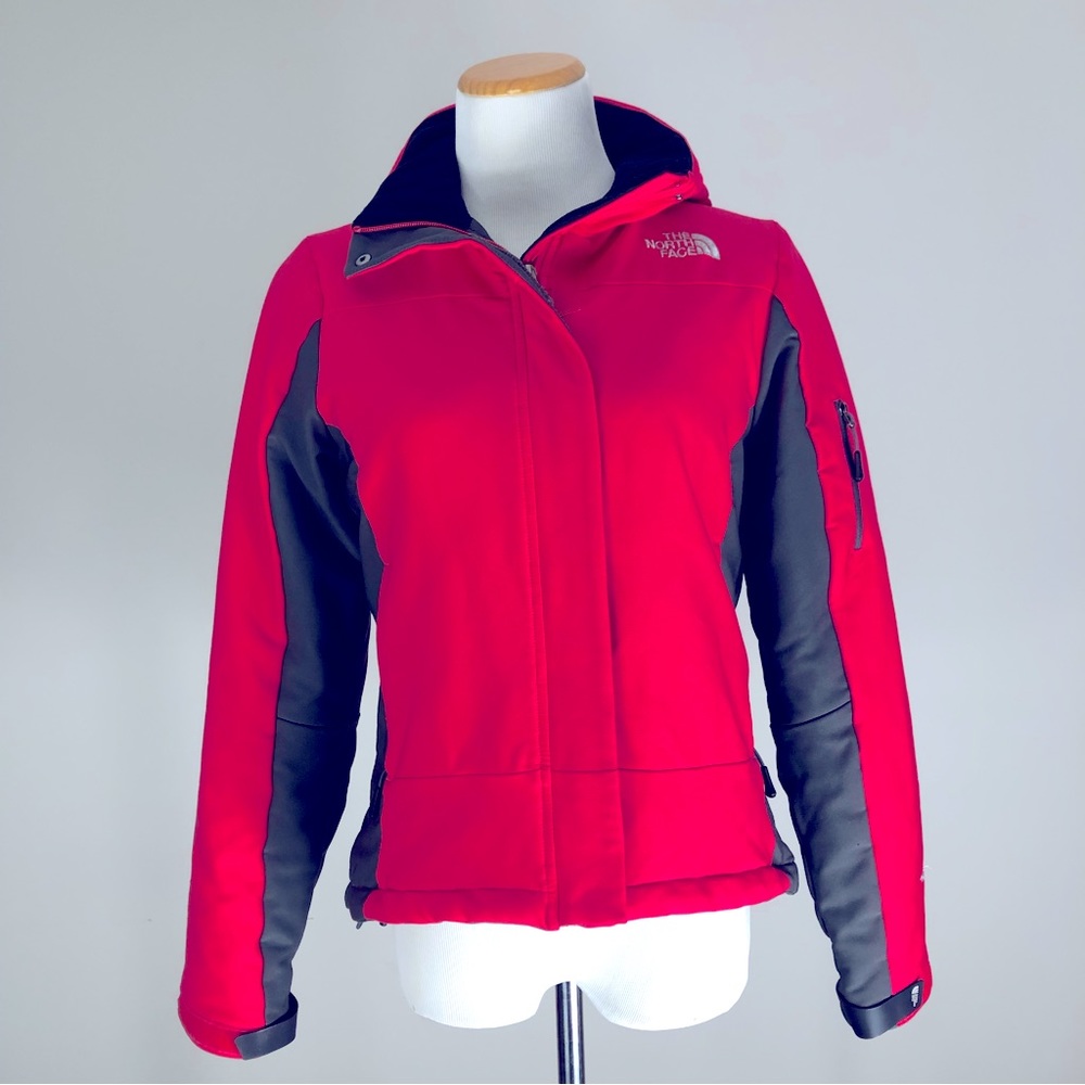 North Face dark red women hoodie size XS